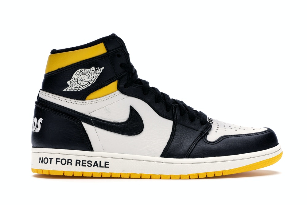 Jordan 1 Retro High “Not for Resale” Varsity Maize