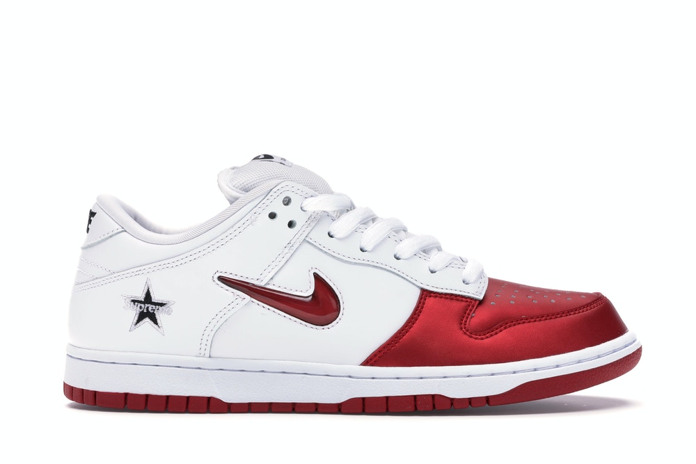 nike sb dunk low S*p*e jewel swoosh red
