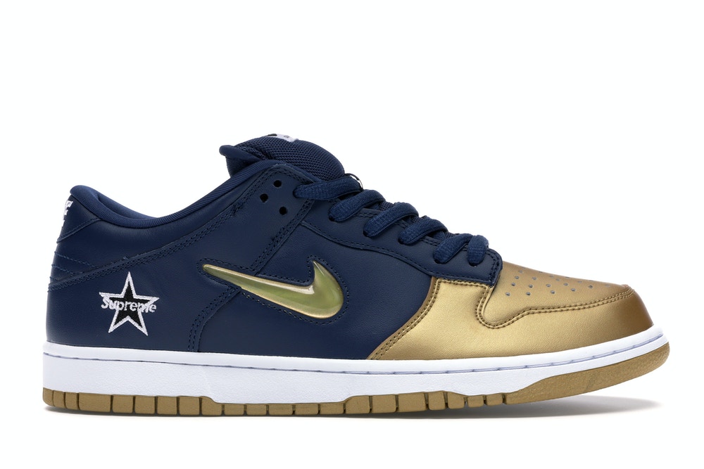nike sb dunk low S*p*e jewel swoosh gold
